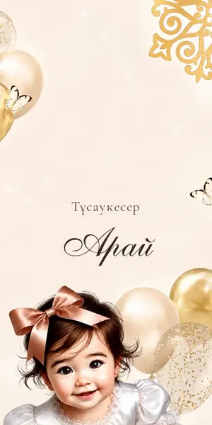 Тұсаукесер шақыру үлгісі — «Алтын қадам»